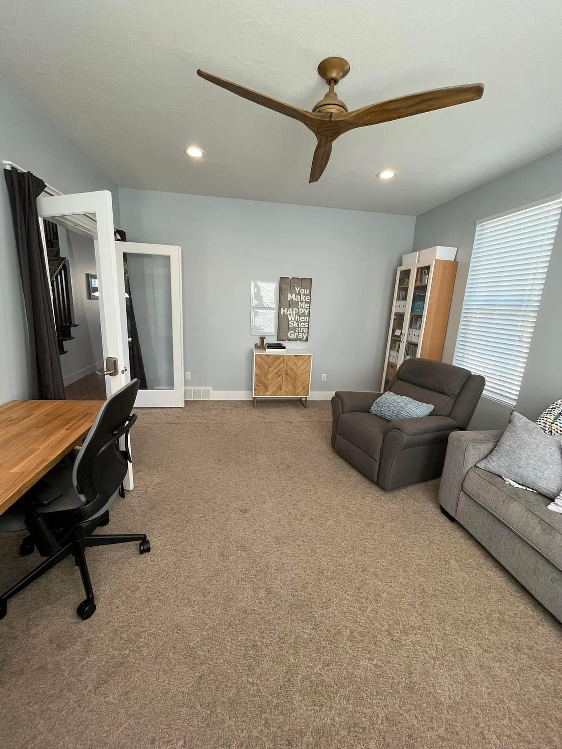 Picture of the the office on main floor.